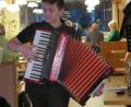 Bild: jzk
Marcel Benker spielte beim Musikantenstammtisch in Kemnath.