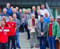 Bild: exb
Ehrengäste, Jubilare und der neu gewählte Vorstand des VfB Rothenstadt.