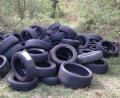 Bild: exb
In einem Waldstück zwischen Schirmitz und Bechtsrieth wurden rund 100 Reifen illegal abgeladen.
