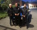 Bild: exb
Gemeinsam auf Streife: Polizeihauptmeisterin Sabrina Brey, Lieutenant Kurt Dove, Polizeihauptmeister Michael Brunner.