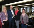 Bild: ubb
Bürgermeister Bernd Sommer und die Waldsassener Familienbeauftragte, Daniela Männer (links), begrüßten Marianne Fütterer und Pia Kürschner (von rechts) von der Koordinierten Kinderschutzstelle (KoKi).