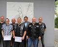 Bild: jma
v.l.n.r. Holger Cibis, Alex Suttner (BRK), Wolfgang Pfahler, Mario Schneider, Thomas Schmidt, Alex Winter, Roland Winter