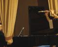 Bild: weu
Myriam Ghani (Flöte)und Asen Tanchev (Klavier) begeisterten beim Konzert der Freunde der Kunst im Schlosssaal von Neunburg.