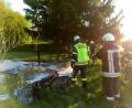 Bild: ui
Nur wenig deutet noch darauf hin, was an dieser Stelle vor dem Brand gestanden hat: ein Wohnwagen.