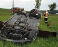 Bild: gf
Von der Straße abgekommen und nach einem Überschlag auf dem Dach gelandet: Bei Ehenfeld ist am Mittwochvormittag ein Autofahrer verunglückt.