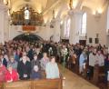 Bild: kro
Übervoll war am Monatsdreizehnten die Tirschenreuther Stadtpfarrkirche bei der 385. Wallfahrt.