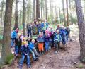 Bild: fpoz
Gut gelaunt nahmen die Kindergartenkinder am Tag des Wanderns teil. Unser Bild zeigt die kleinen Wanderer mit den Erzieherinnen Silvia Kraus, Karin Oschatz und Silke Weinhold beim „Buddha.“