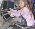 Bild: Karin Wilck
Der Simulator für Polizeihubschrauber ist für Klein und Groß eine Herausforderung.