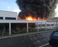 Bild: exb
In Roding brannte die Halle einer Maschinenfabrik.