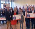 Bild: Karin Wilck
Uli Grötsch (von rechts), OB Kurt Seggewiß sowie SPD-Stadtverbandschefin Sabine Zeidler und "Vize" Herbert Schmid schickten OB-Kandidat Jens Meyer (Mitte) und sein Team für den Stadtrat auf die Reise, die bis zu den Kommunalwahlen Mitte März geht.
