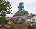 Bild: bö
Die Kirchensanierung von St. Michael in Allersburg ist wohl derzeit die größte sichtbare Baustelle im Lauterachtal. Bis Oktober 2019 sollen die Sanierungsarbeiten abgeschlossen sein.