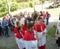 Bild: sm
An der Felixkirche werden die Pilger aus St. Konrad in Weiden in Empfang genommen.