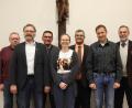 Bild: ads
Der neue Vorstand der Schnaittenbacher Kolpingsfamilie (von links): Georg Meier, Markus Nagler, Siegbert Gmey, Katharina Grosch, Vorsitzender Manfred Schlosser, stellvertretender Vorsitzender Volker Richter sowie Präses Pfarrer Josef Irlbacher.