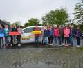 Bild: dob
Die Fünftklässler der Realschule werden die Formel "Reaktionsweg + Bremsweg = Anhalteweg" nicht mehr vergessen, denn beim ADAC-Aktionstag "Hallo Auto" zog sich diese Formel durch die Lehrstunden.