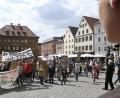 Bild: Petra Hartl
Etwa 300 Leute kamen zur vierten Amberger Klima-Demo.