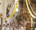 Bild: exb
15 Kinder empfingen in der Pfarrei St. Anna ihre erste Kommunion.