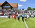 Bild: zg
Die DJK Gebenbach und der TSV 1860 Rosenheim beim Einmarsch.