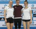Bild: rbg
Als würdige Vertreter von Verein, Stadt und Landkreis erwiesen sich die drei TSC-Schwimmer Viktoria Bogner, Fynn Legat und Kathrin Bachmeier (von links) bei den deutschen Jugendmeisterschaften in Berlin.
