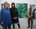 Bild: dob
Ingeborg Posorski, Claudia Biller-Fütterer, Otto Dünne und Renate Kummert (von links) präsentieren bis 27. Juli in den Obergeschossen der Friedrichsburg ihre Werke.