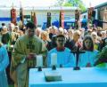Bild: bgl
Zahlreiche Gäste hatten sich auf dem THW-Gelände zum Festgottesdienst unter freiem Himmel versammelt, den Kaplan Florian Frohnhöfer zelebrierte. Mit Fahnenabordnungen (im Hintergrund) waren mehrere Vereine vertreten.
