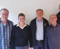 Bild: tef
Martin Zenker, Regina Kraitzek, Hermann Pelka, Georg Märkl und Georg Witt (von links) übernehmen bei den Kemnather Schützen Verantwortung.