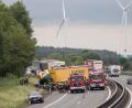 Bild: dtr
Die A93 ist kurz nach der Anschlussstelle Thiersheim in Richtung Weiden gesperrt. Ein Lastwagen ist auf den Warnanhänger der Autobahnmeisterei gefahren.