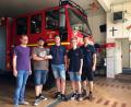 Bild: jma
Die Vertreter der Feuerwehr um Johannes Leipold (rechts) freuen sich über eine Spende der SPD Kirchenthumbach, die Dominik Brütting (von links) und Jan Wiltsch überreichen.