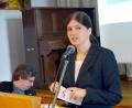 Bild: gac
Sabrina Bayer erklärt das Vorgehen bei kirchlichen Finanz- und Haushaltsplanungen.