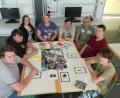 Bild: exb
Lehrerin Johanna Rosner, Schulbegleiterin Doreen Selleng (Zweite und Dritte von links) sowie Schulleiter Peter Fleischmann (Dritter von rechts) sind stolz auf ihre Schüler. Mit dem Projekt "Handicap - Back to the past" holen (von links) Marcel Miles, Domenic Richter, Julian Schultheiß, Lukas Janisch und Tobias Winkler in einem Geschichtswettbewerb einen Landespreis. Nicht im Bild ist Lehrerin Miriam Sperber.
