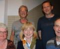 Bild: gru
Die Führungsspitze des Kneipp-Vereins Edelsfeld bilden (vorne, von links) Karin Wolf, Heidi Hiltel, Siegfried Meidenbauer, (hinten, von links) Hans Renner und Christian Schmid.