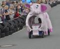 Bild: Karin Wilck
Rosa Riese: Einen Elefanten schickte das Juz-Team 2018 ins Rennen. Ähnlich Wuchtiges plant es für Sonntag, 14. Juli.