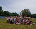 Bild: exb
Um die 100 Kinder tummeln sich im Zeltlager des AWO-Ortsjugendwerks in Immenreuth.