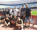 Bild: kok
Die Spieler im Stadion in Barcelona.