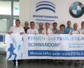 Bild: Hirsch
Veranstalter und Sponsoren werben für den Firmen- und Familienlauf am 25. Juli im Wackersdorfer Innovationspark.