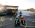 Bild: rw
Die Feuerwehr hatte den Brand in dem Hackschnitzelbunker schnell unter Kontrolle.