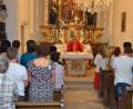 Bild: dob
Bischöflich Geistlicher Rat Pfarrer Alois Scherm zelebriert den Patroziniumsgottesdienst in Kößing zu Ehren von Petrus und Paulus.
