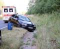 Bild: jma
In einem Graben nahe Hütten kam der Audi zum Stehen. Das Auto ist nach dem Unfall Totalschaden.
