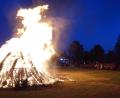 Bild: mmj
Hell loderten die Flammen des Feuers in den Nachthimmel.