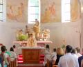 Bild: njn
Den Gottesdienst in der Peterskirche zelebrierte Pfarrer Martin Besold.