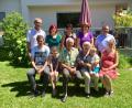 Bild: jzk
Bürgermeister Werner Nickl, die Töchter Ursula, Gabriele und Sonja, Stadtpfarrer Konrad Amschl (hinten von links), die Enkelkinder Peter und Sophia und Schwiegertochter Karina (vorne von links) gratulieren Rudolf Fink (vorne, Dritter von links mit Ehefrau Monika und Enkelsohn Linus) zu seinem 80. Geburtstag.