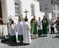 Bild: Susanne Forster
Generalvikar Prälat Michael Fuchs mit Pfarrer Johann Hofmann bei der Segnung des Pfarrhauses.