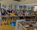 Bild: gud
Im Spiegelsaal des Gymnasiums stand der theoretische Teil der Fortbildung auf dem Programm.