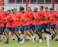 Bild: Matthias Balk/dpa
Trainingsauftakt bei den Bayern am Montag: Auf dem Transfermarkt tun sich die Münchener weiter schwer.