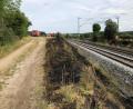 Bild: Alexander Auer
Brände am Bahndamm der Zugstrecke Regensburg - Nürnberg haben eine Sperrung der Strecke verursacht,