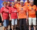 Bild: R. Kreuzer
Das Team von Weiden 2 mit Barbara Engmann, Bernhard Balk, Gertrude Stock, Siegfried Engmann, und das Team von Weiden 1 mit Karl Voit, Hans Stock, Martin Mahl, Hans Gilch.