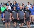 Bild: bsc
Beim Jubiläumsturnier der Sparte Eisstock des TSV Friedenfels gewann die Mannschaft des TSV Eitelbrunn (vorne) den Wettbewerb in der Gruppe A. Mit im Bild die Mannschaftsführer der weiteren teilnehmenden Mannschaften sowie Spartenleiter Martin Streim (hinten rechts).
