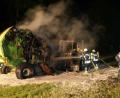Bild: ils
Der Schaden an Traktor und Ballenpresse liegt bei rund 80 000 Euro.