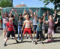 Bild: mez
Rund ein Dutzend Kinder sind begeistert vom Fußballtag in der Grundschule. Höhepunkt ist natürlich das Training mit einem DFB-Trainer, der extra nach Immenreuth gekommen ist.
