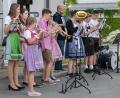 Bild: jzk
Mit schmissigen Polka-Klängen erfreut das Bläserensemble der REalschule die Besucher des Sommerfestes.