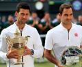 Bild: agentur_dpa
Novak Djokovic (links) bezwang in einem hochklassigen Wimbledon-Finale Roger Federer in fünf Sätzen.